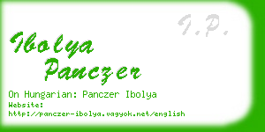 ibolya panczer business card